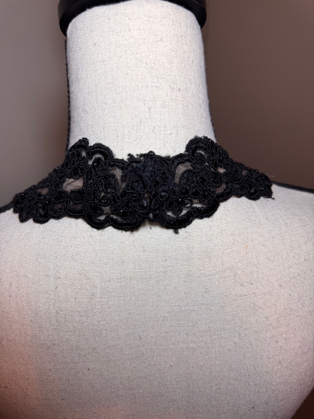 Jovani Black Lace Nude Illusion Mermaid Gown Halter Backless Formal Dress Size 6 - Picture 6 of 6